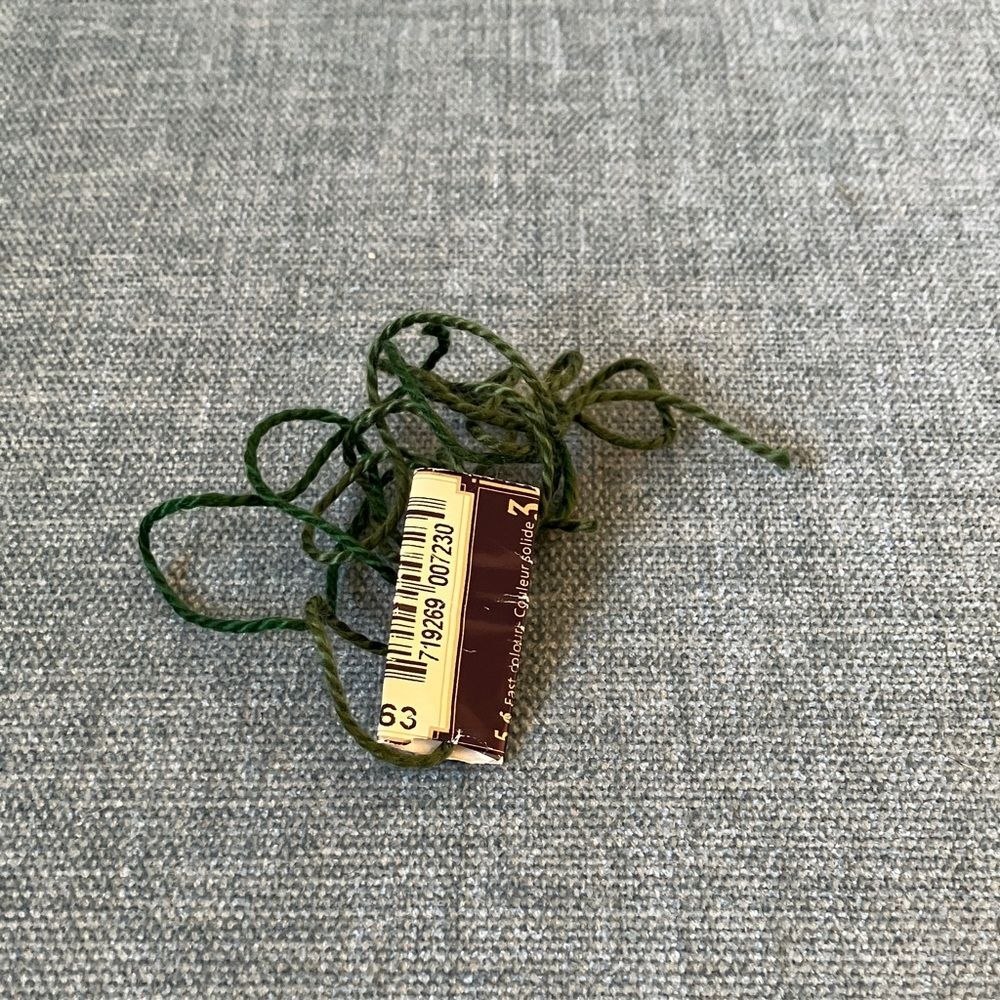 Green Needlepoint Thread Yarn